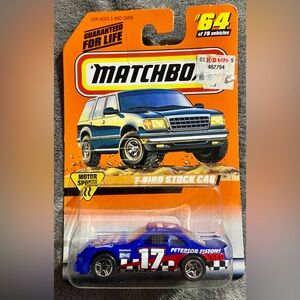 Matchbox Blue T-Bird Stock Car - #17